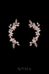 Paved Twigs Simple Floral Side Hairvine Pair - Rose Gold (1 pair)