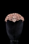 Blazing Fire Headpiece - Rose Gold, Ruby