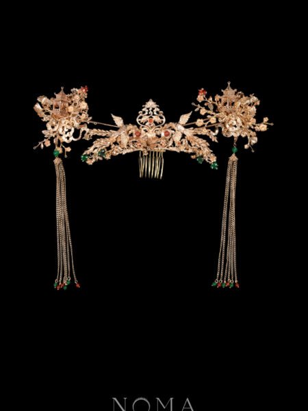 Phoenix Trio Pagoda Set - Gold, Red (3 pcs)