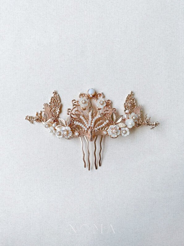 CHN-202200132-3D-Peacock-Twin-Phoenix-Haircomb-Gold-White