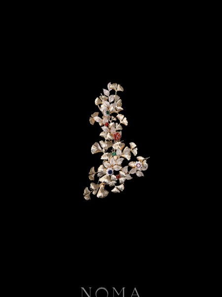 Ginkgo Treasure Fauna Side Hairvine - Gold (Right)