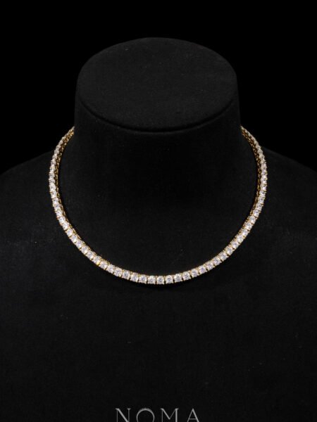 Round 0.25 ct Tennis Choker - 18k Yellow Gold