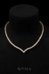 DJW-202300080-V-Round-01-ct-Tennis-Choker-18k-Yellow-Gold