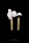 HS Pure Orchid Hairpin Set - White Silver, White (2 pcs)