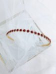 Jade Halo Headband - 18k Yellow Gold, Red Jade