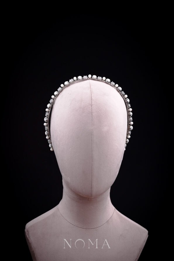 HBC-202200042-Marble-Diamond-Pearl-Headband-Rhodium-White-Gold-White-1