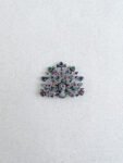 3D Peacock Brooch - Black Rhodium, Rainbow