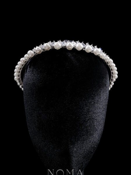 Pearl Princess Crown - Rhodium White Gold