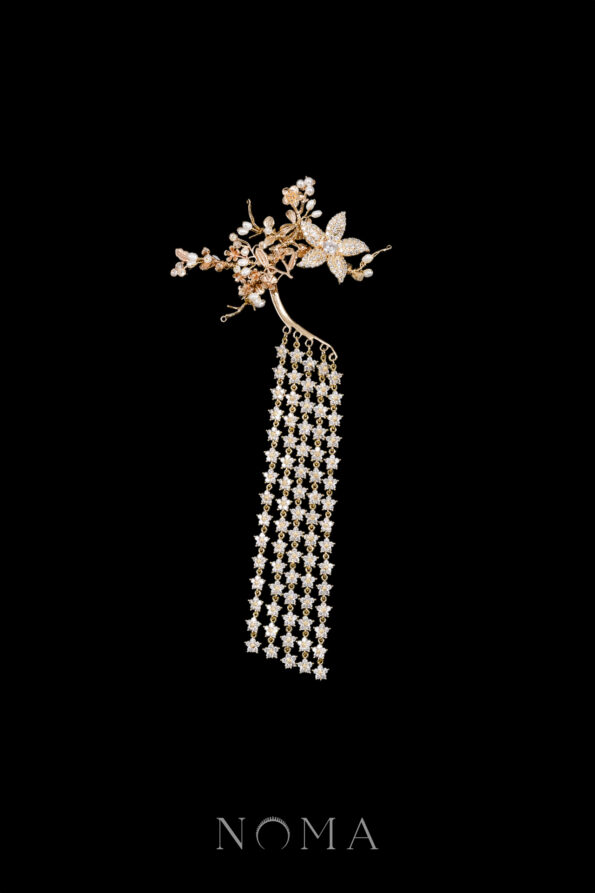 ACC-202200066-Flowery-Branch-Earpiece-Gold-Right