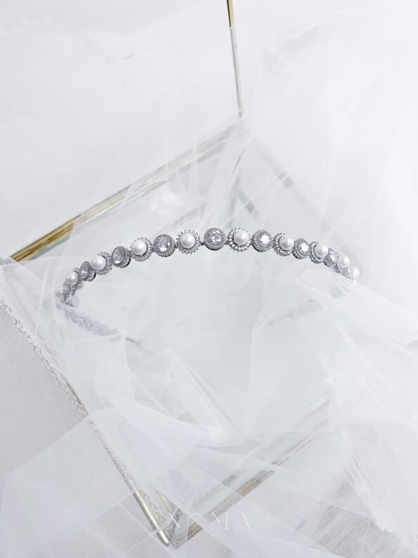 HBC-202200035-Pearl-Halo-Round-Halo-Small-Headband-Rhodium-White-Gold-White-Pearl
