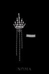 ACC-202100042-Oval-Shine-Ponytail-Haircomb-with-Chain-Set-White-Gold-2-pcs