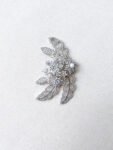 Flo Snowflakes Hairvine/Brooch - White Gold