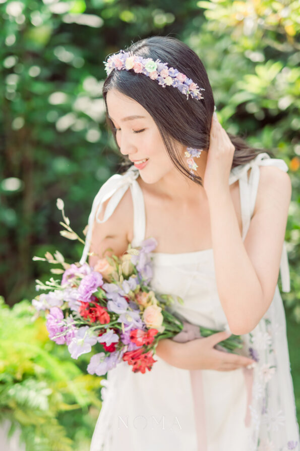 ACC-202200018-Colorful-Lavender-Pink-Clay-Flower-Blossom-with-Pistil-Headband-White-Silver-Purple-3