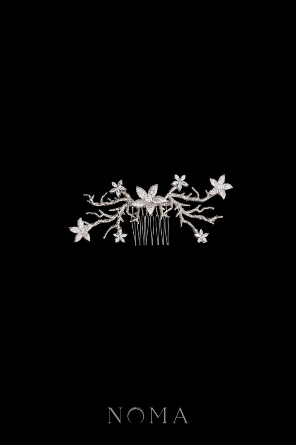 ACC-202400037-Paved-Flower-Simple-Branch-Side-Hairvine-White-Gold-Left