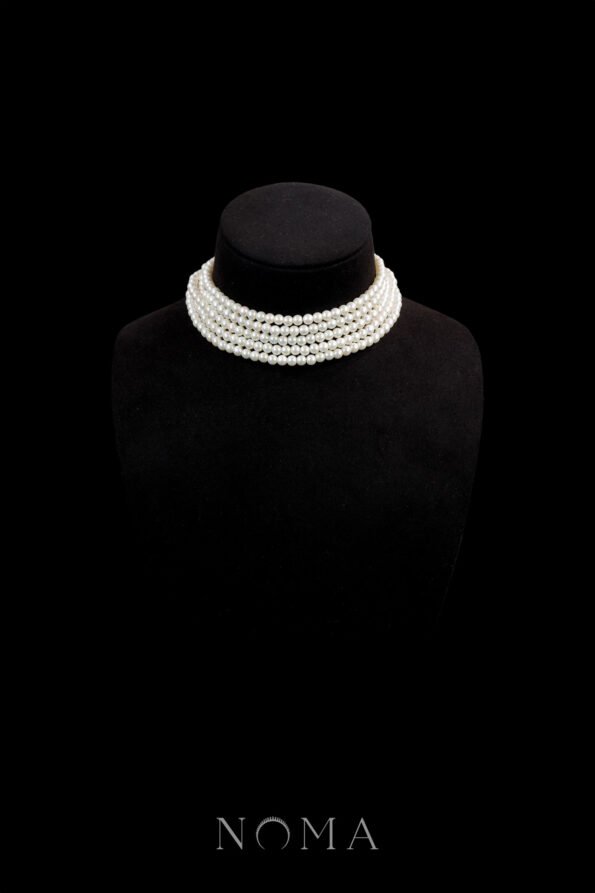 ACC-202400049-Five-Strap-Pearl-Necklace-White-Gold-White-Pearl
