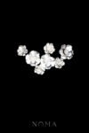 Glitzy Petals Hairvine - Silver