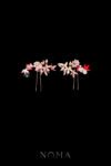 Colorful Small Koi Hairpin Set - Gold (2 pcs)