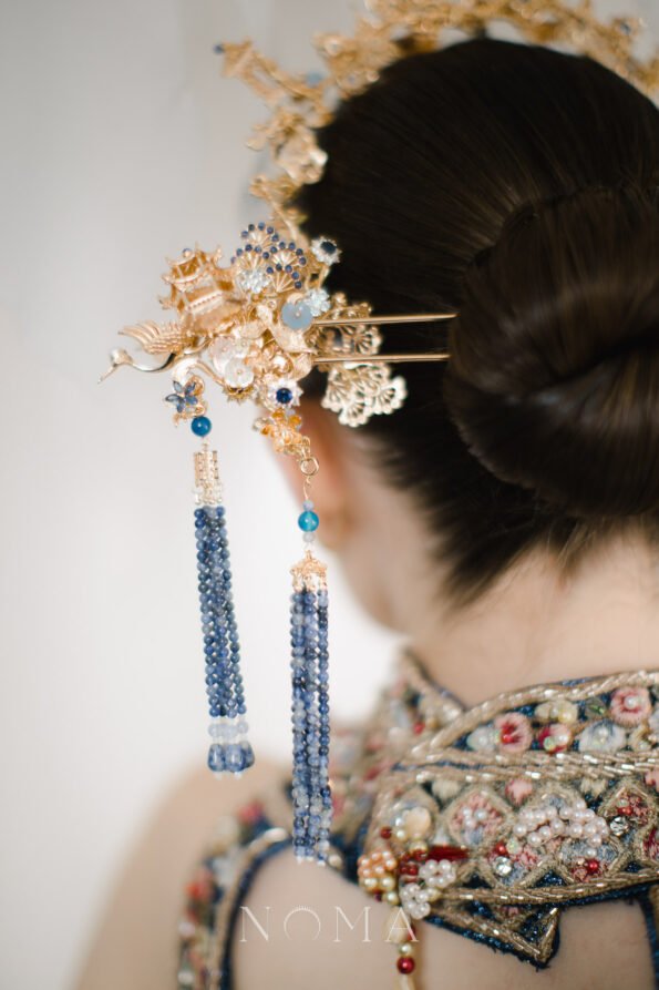 CHN-202400050-Crane-Cloud-Pagoda-Set-Gold-Sapphire-3-pcs-4