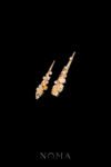 Floral Decorated Nail Armor Set - Gold, Pink (2 pcs)