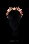 Colorful Summer Crane Crown - Gold, Pink