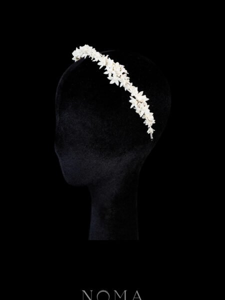 CC Prima Flora Headband - White Silver, White