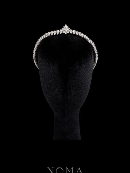 Marquise Pear Sides Crown - Rhodium White Gold