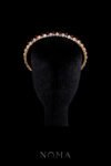 Round Paved Pear Crown - 18k Yellow Gold, Ruby