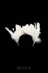The Swan Headband - White Silver, White