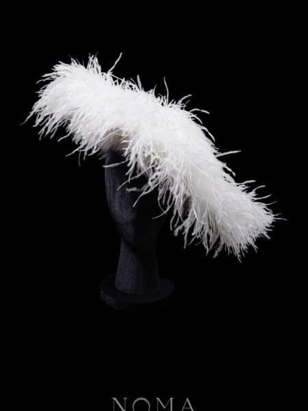 Full Feather Hat - White