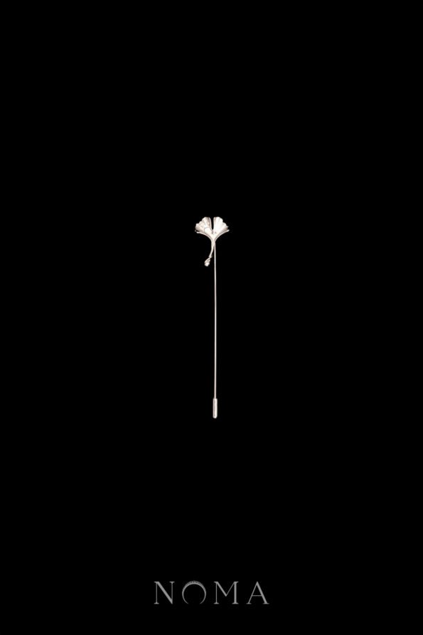 MEN-202400021-Mini-Ginkgo-Lapel-Pin-Rhodium-White-Gold