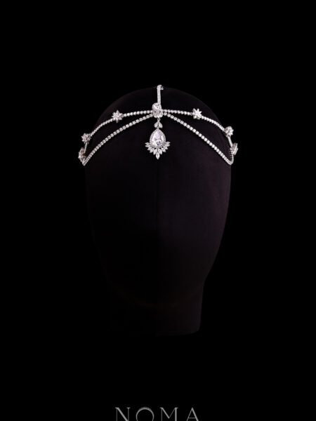 The Night is Young Headpiece - White Gold