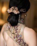 CHN-202000074-Carved-Peacock-Wooden-Hairpin-Gold-Green