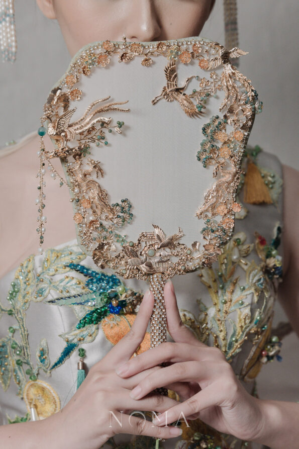 CHN-202200130-Harmonious-Marriage-Fan-Gold-Green-3