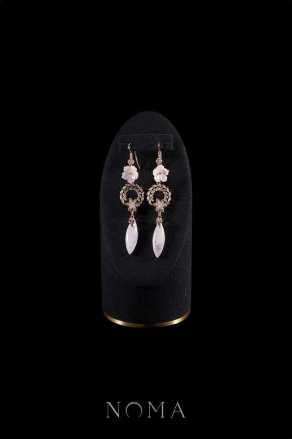 CHN-202300046-Floral-Feminine-Jade-Earrings-Gold-Pink-Jade-1