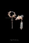 Floral Garden Knob Over the Moon Set - Gold, Pink (2 pcs)