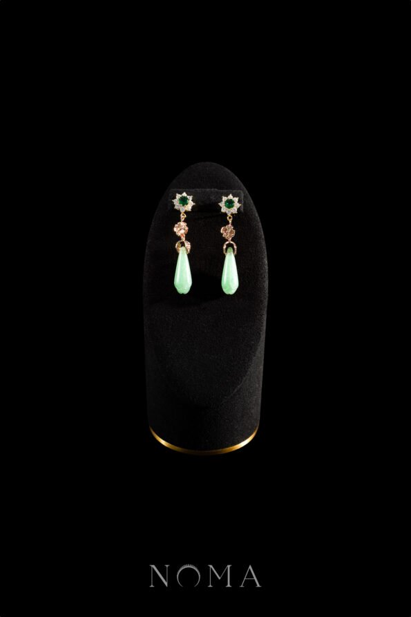 CHN-202300099-Simple-Round-Paved-Pear-Bud-Jade-Earrings-Gold-Light-Jade