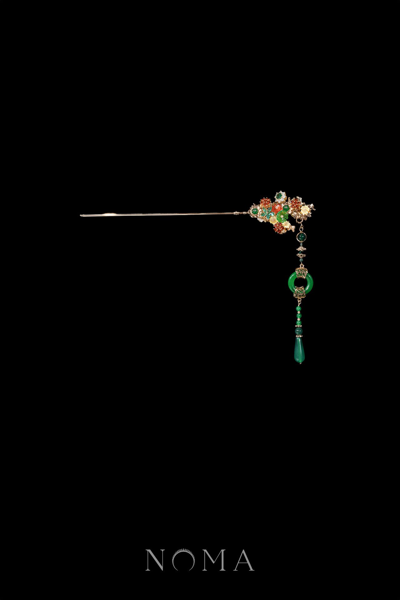 Floral Vinery Hairpin - Gold
