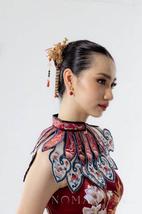 CHN-202400023-Flying-Phoenix-Floral-Galore-Hairpin-Gold-Left-2