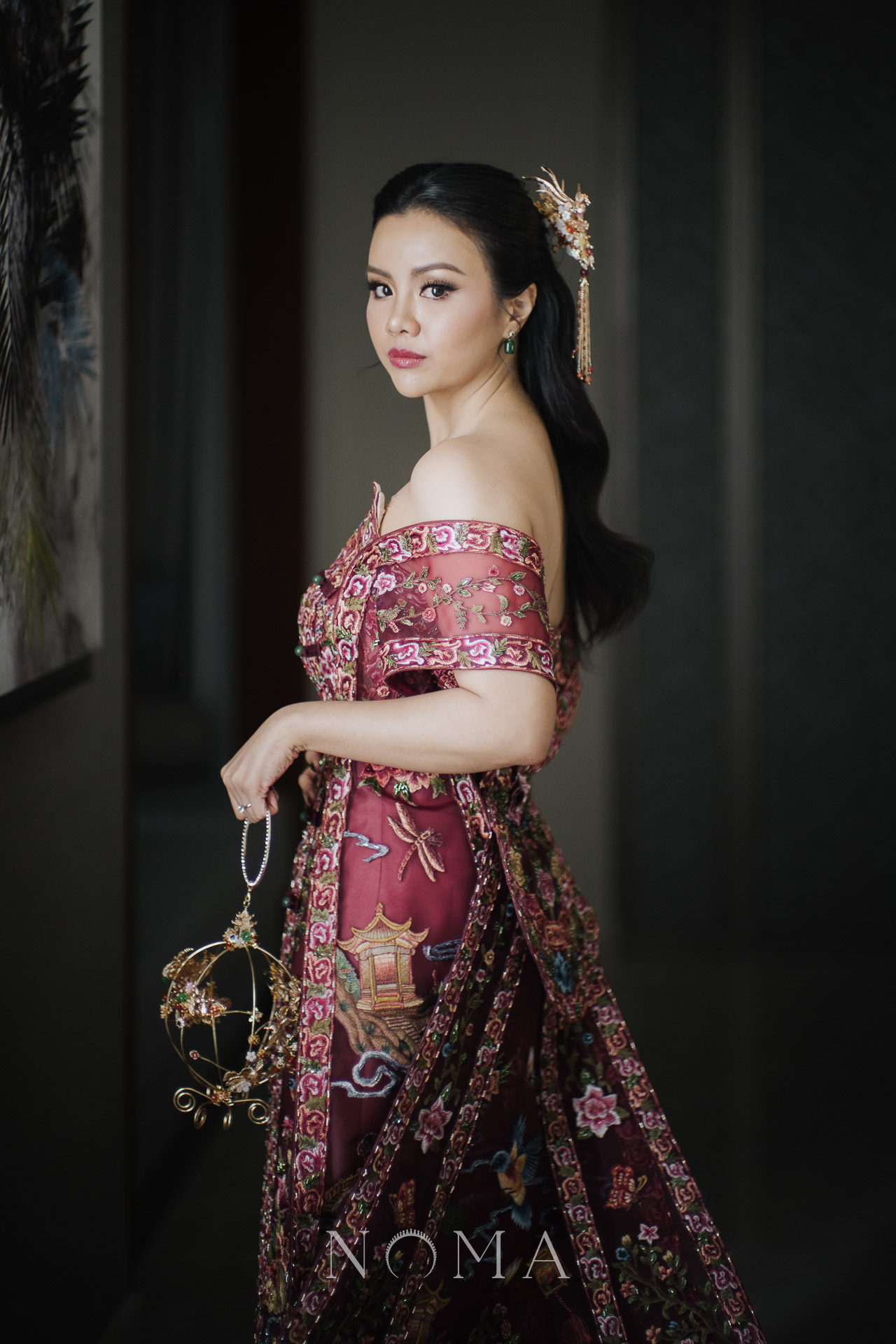 CHN-202400027-Phoenix-Cloud-Ginkgo-Carriage-Handpiece-Gold