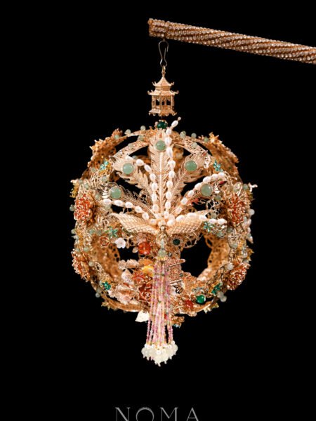 Harmonious Phoenix Rose Lantern - Gold