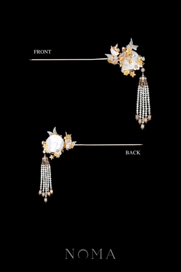 CHN-202400189-Golden-Blossom-Carved-Round-Shell-Hairpin-Gold-Yellow-1