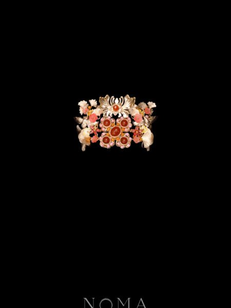 Crane Stones Cuff/Brooch - Gold