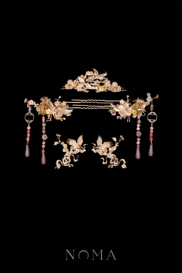 CHN-202400255-Crane-Heaven-Cloud-Full-Set-Gold-Pink-5-pcs