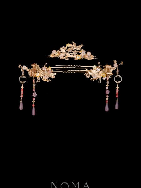 Crane Heaven Cloud Simple Set - Gold, Pink (3 pcs)