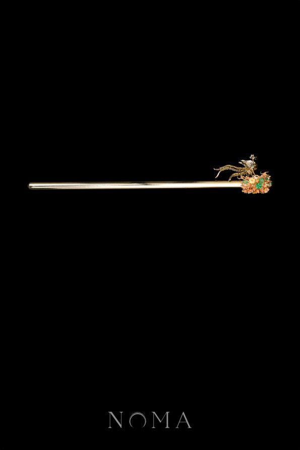 CHN-202400286-3D-Phoenix-Lush-Binyeo-Hairpin-Gold-Green
