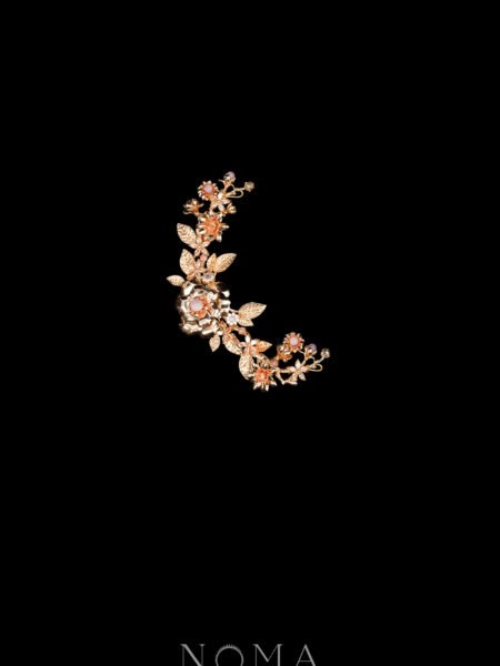 Heritage Petals Side Hairvine - Gold (Left)