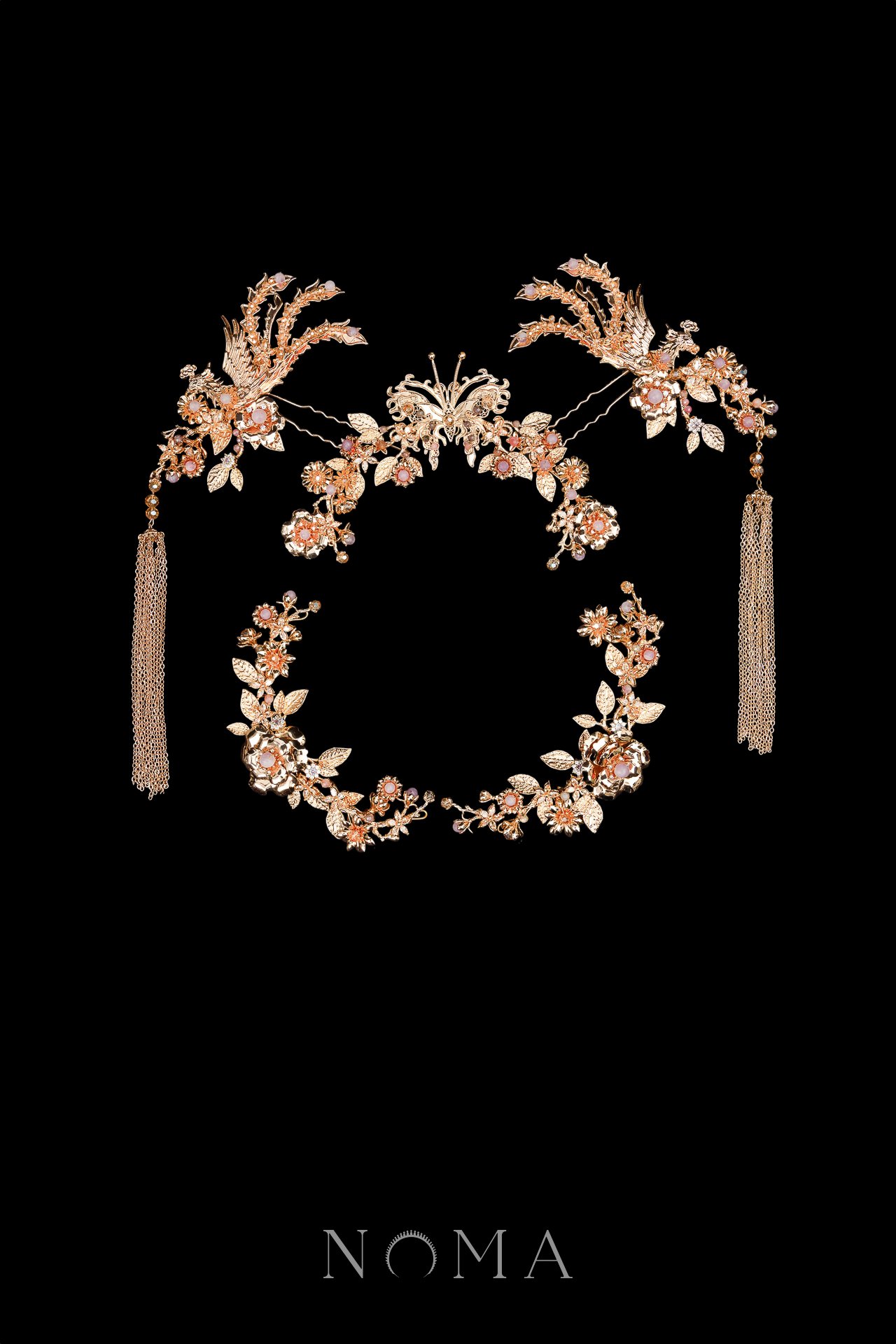 Heritage Butterfly Phoenix Petals Full Set - Gold (5 pcs)