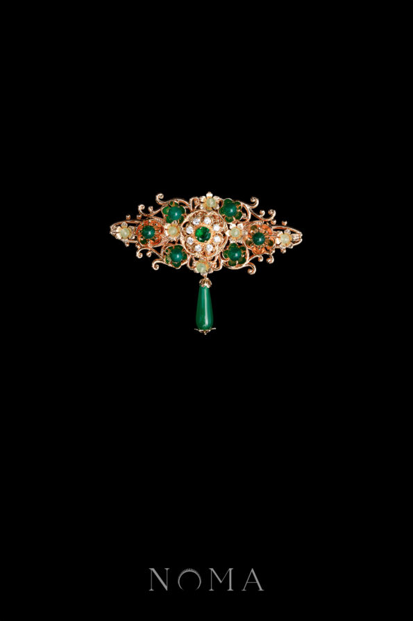 CHN-202500172-Decorated-Floral-Pear-Jade-Brooch-Gold-Jade