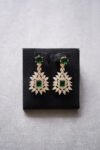 DJW-202100113-Vintage-Marquise-Cushion-Drop-Earrings-18k-Yellow-Gold-Emerald