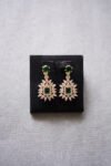 Vintage Marquise Cushion Drop Earrings - 18k Yellow Gold, Emerald